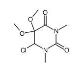 6-chloro-5,5-dimethoxy-1,3-dimethyl-dihydro-pyrimidine-2,4-dione结构式