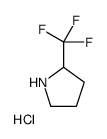 2-(三氟甲基)吡咯烷盐酸盐结构式