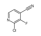 2-chloro-3-fluoro-4-cyanopyridine Structure