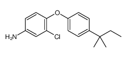 3-chloro-4-[4-(2-methylbutan-2-yl)phenoxy]aniline结构式