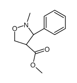 methyl (3R,4S)-2-methyl-3-phenyl-1,2-oxazolidine-4-carboxylate结构式