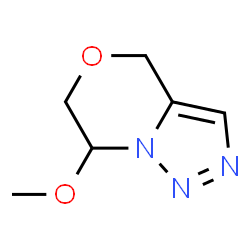 4H-[1,2,3]Triazolo[5,1-c][1,4]oxazine,6,7-dihydro-7-methoxy- Structure