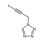 1-(3-iodoprop-2-yn-1-yl)-1H-tetrazole结构式