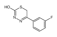 5-(3-fluorophenyl)-3,6-dihydro-1,3,4-thiadiazin-2-one结构式