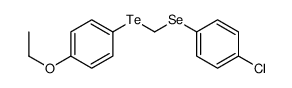 1-chloro-4-[(4-ethoxyphenyl)tellanylmethylselanyl]benzene Structure