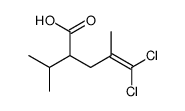 5,5-dichloro-4-methyl-2-propan-2-ylpent-4-enoic acid Structure