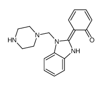 6-[3-(piperazin-1-ylmethyl)-1H-benzimidazol-2-ylidene]cyclohexa-2,4-dien-1-one Structure