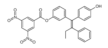 3-(1-(4-hydroxyphenyl)-2-phenylbut-1-en-1-yl)phenyl 3,5-dinitrobenzoate结构式