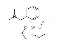 N,N-dimethyl-1-(2-triethoxysilylphenyl)methanamine结构式