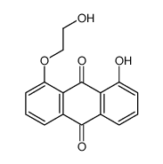 1-hydroxy-8-(2-hydroxyethoxy)anthracene-9,10-dione结构式