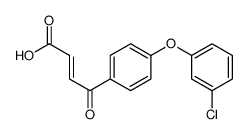 4-[4-(3-chlorophenoxy)phenyl]-4-oxobut-2-enoic acid结构式