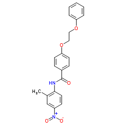 N-(2-Methyl-4-nitrophenyl)-4-(2-phenoxyethoxy)benzamide结构式