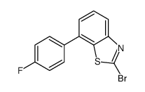 2-bromo-7-(4-fluorophenyl)-1,3-benzothiazole结构式