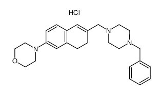 4-[6-(4-Benzyl-piperazin-1-ylmethyl)-7,8-dihydro-naphthalen-2-yl]-morpholine; hydrochloride结构式
