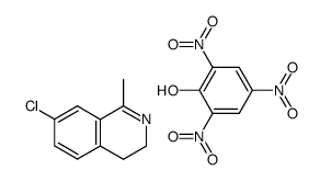 Picric acid; compound with 7-chloro-1-methyl-3,4-dihydro-isoquinoline结构式