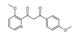 1,3-Propanedione, 1-(4-methoxyphenyl)-3-(3-methoxy-2-pyridinyl) Structure