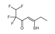 1,1,2,2-tetrafluoro-5-sulfanylhept-4-en-3-one结构式