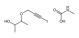 3-(3-iodoprop-2-ynoxy)butan-2-ol,methylcarbamic acid Structure
