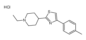 2-(1-ethylpiperidin-4-yl)-4-(4-methylphenyl)-1,3-thiazole,hydrochloride结构式