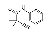 2-methyl-N-phenylbut-3-yne-2-sulfinamide Structure