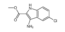 3-AMINO-5-CHLORO-1H-INDOLE-2-CARBOXYLIC ACID METHYL ESTER结构式