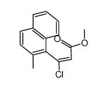 (-)-methyl-β-chloro-β-(2-methylnaphthyl)acrylate Structure
