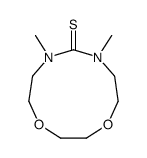 4,6-dimethyl-1,9-dioxa-4,6-diazacycloundecane-5-thione Structure