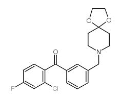 2-氯-3'-[8-(1,4-二恶-8-氮杂螺-[4.5]癸基)甲基]-4-氟苯甲酮图片