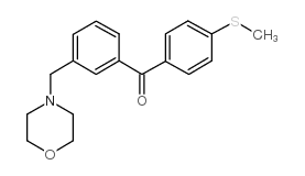 3-MORPHOLINOMETHYL-4'-THIOMETHYLBENZOPHENONE structure