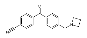 4-AZETIDINOMETHYL-4'-CYANOBENZOPHENONE结构式