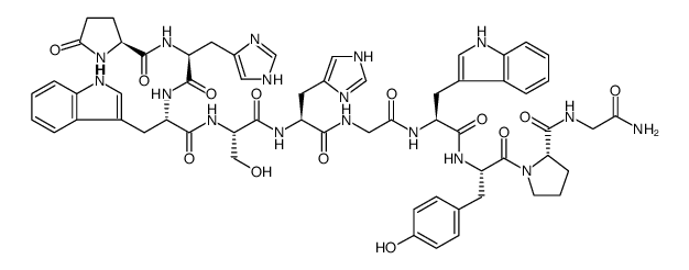 LHRH II trifluoroacetate salt结构式