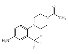 1-[4-(4-AMINO-2-TRIFLUOROMETHYLPHENYL)PIPERAZIN-1-YL]ETHANONE structure