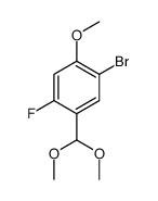 1-bromo-5-(dimethoxymethyl)-4-fluoro-2-methoxybenzene结构式