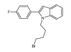 1-(4-bromobutyl)-2-(4-fluorophenyl)indole Structure