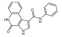 N-(Phenyl)-4-oxo-4,5-dihydro-3H-pyrrolo[2,3-c]quinoline-1-carboxamide Structure