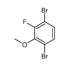 1,4-dibromo-2-fluoro-3-methoxybenzene Structure