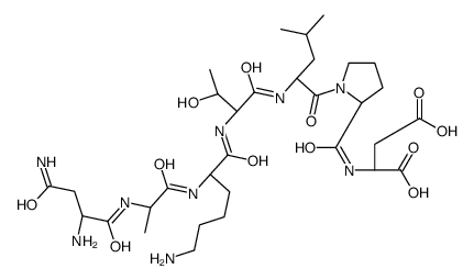 (2S)-2-[[(2S)-1-[(2S)-2-[[(2S,3R)-2-[[(2S)-6-amino-2-[[(2S)-2-[[(2S)-2,4-diamino-4-oxobutanoyl]amino]propanoyl]amino]hexanoyl]amino]-3-hydroxybutanoyl]amino]-4-methylpentanoyl]pyrrolidine-2-carbonyl]amino]butanedioic acid Structure