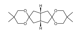 cis-bicyclo[3.3.0]octane-3,7-dione 3,7-bis(2',2'-dimethylpropylidene) acetal结构式