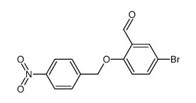 5-Brom-2-<4-nitro-benzyloxy>benzaldehyd结构式