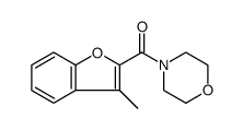 Methanone, (3-methyl-2-benzofuranyl)-4-morpholinyl结构式
