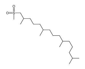 2,6,10,14-tetramethyl-1-methylsulfonylpentadecane结构式