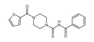 N-[4-(furan-2-carbonyl)-piperazine-1-carbothioyl]-benzamide结构式