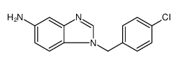 1H-Benzimidazol-5-amine, 1-[(4-chlorophenyl)methyl]结构式