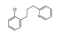 2-[3-(2-chlorophenyl)propyl]pyridine structure