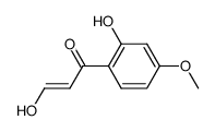 (E)-3-hydroxy-1-(2-hydroxy-4-methoxyphenyl)prop-2-en-1-one Structure