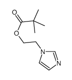 2-imidazol-1-ylethyl 2,2-dimethylpropanoate结构式