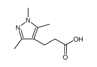 1H-Pyrazole-4-propanoic acid, 1,3,5-trimethyl结构式