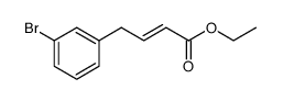 2-Butenoic acid, 4-(3-bromophenyl)-, ethyl ester, (2E)结构式