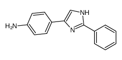 4-(2-phenyl-1H-imidazol-4-yl)aniline结构式