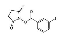 (2,5-dioxopyrrolidin-1-yl) 3-iodobenzoate结构式